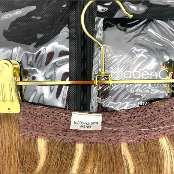 Remy 100% Premium Human Hair Brown With Highlights 5/24# - Picture 6 of 16